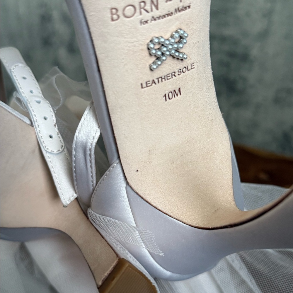 Elegant Cream Bow Heels bridal unique sandals - Picture 10 of 13